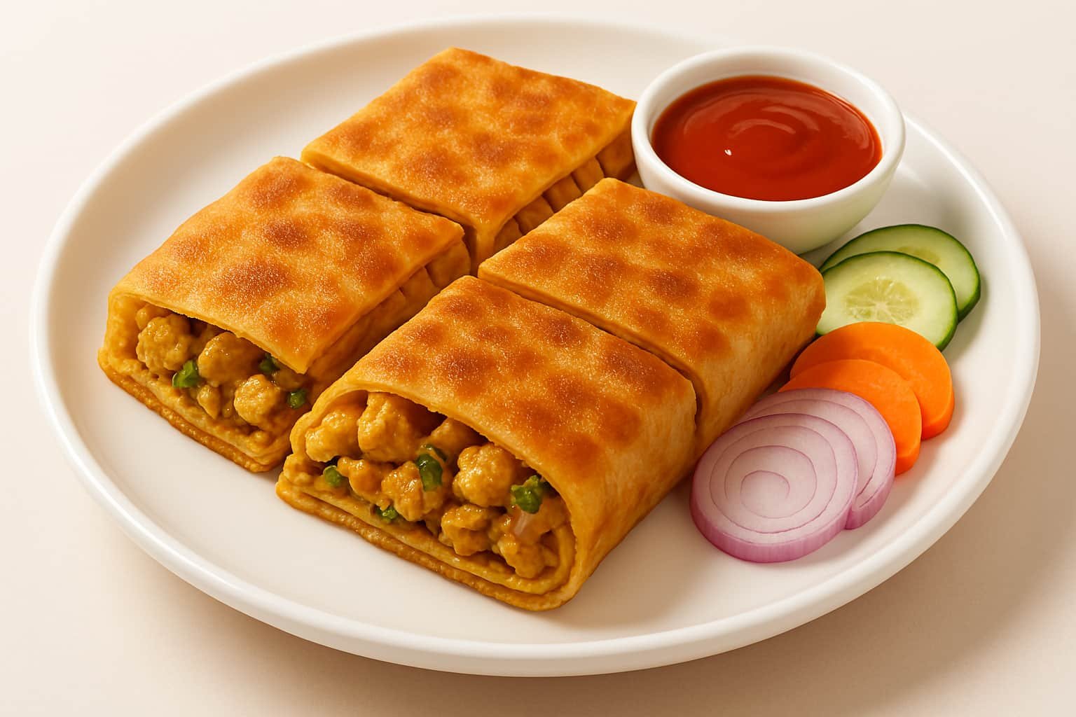 Chicken Moglai Paratha 