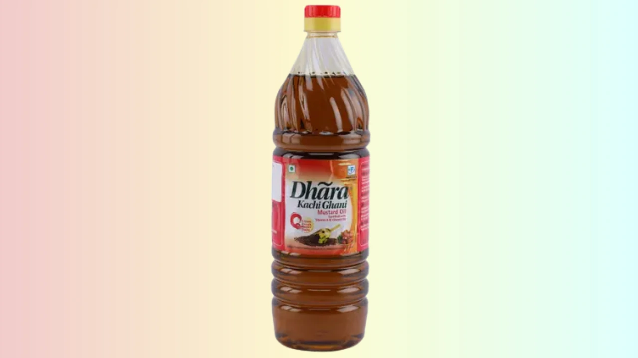 Dhara Kacchi Ghani Mustard Oil - 1 Liter
