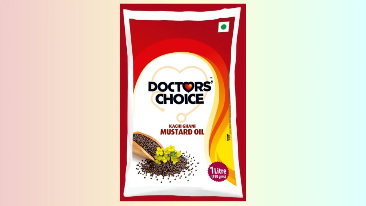 Doctors Choice Kacchi Ghani Mustard Oil Pouch - 1 ltr